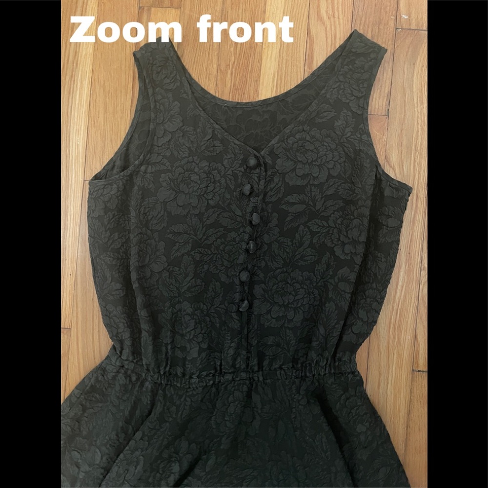 Emerald green like sundress (floral pattern) - Picture 2 of 4